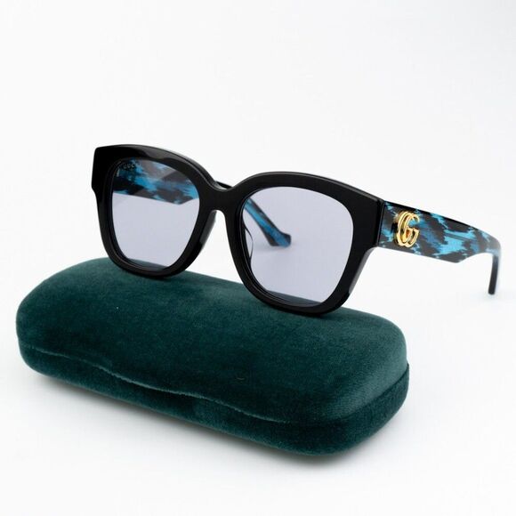 NEW Gucci GG1550SK 003 Black Violet Women Square Sunglasses GG 1550SK - Picture 1 of 10